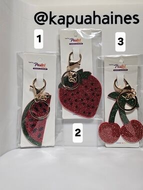 (Pick 1) Fruit Keychain / Bag Charm